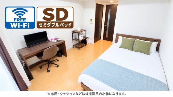 【JR神戸駅 徒歩10分】SステイAS神戸ハーバーサイド｜Wi-Fi無料｜オートロック付き分譲マンション｜１K・セミダブルベッドの物件画像