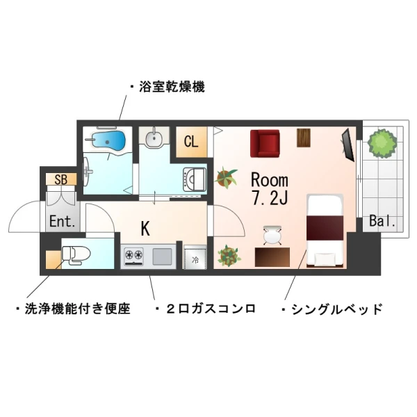 兵庫県尼崎市東難波町5丁目30-6 間取図
