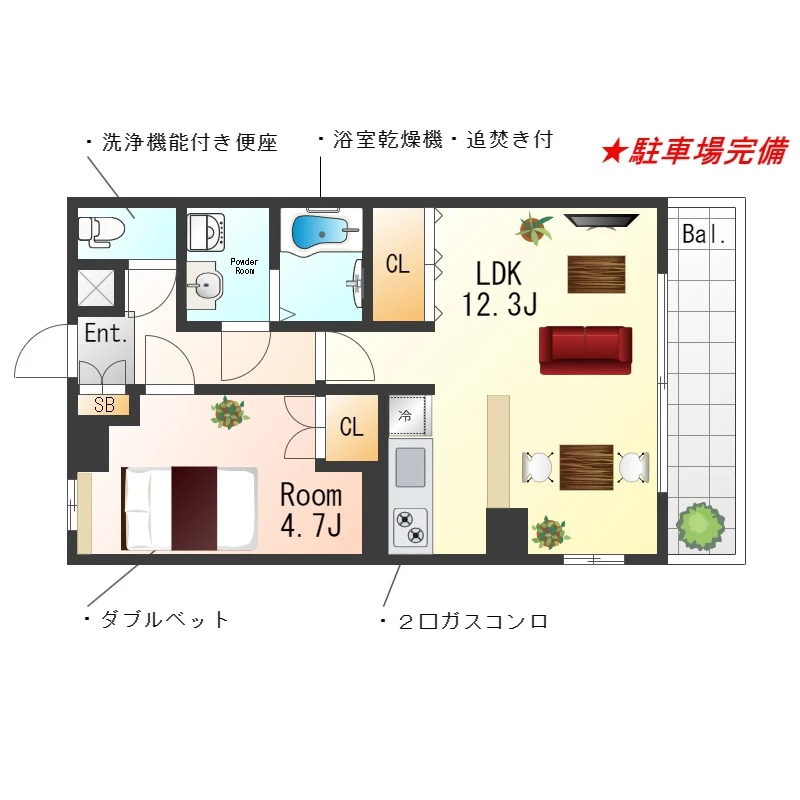 兵庫県加古川市加古川町大野 間取図