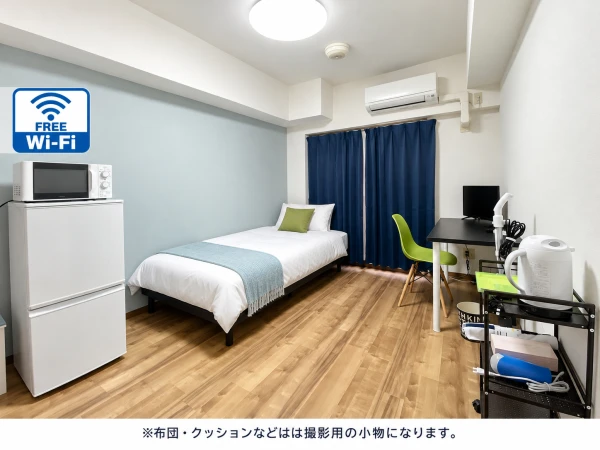 【三宮・貿易センター】Sステイ三宮貿易センター前2｜Wi-Fi無料｜オートロック｜ポートアイランドも近い｜１K・シングルベッドの物件画像