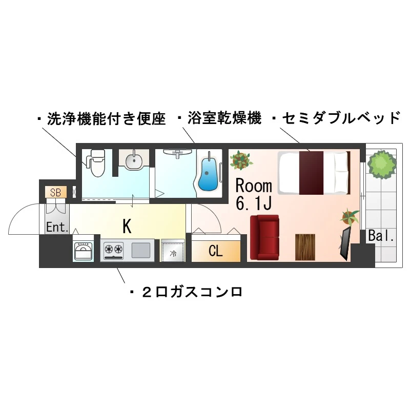 兵庫県西宮市深津町 間取図