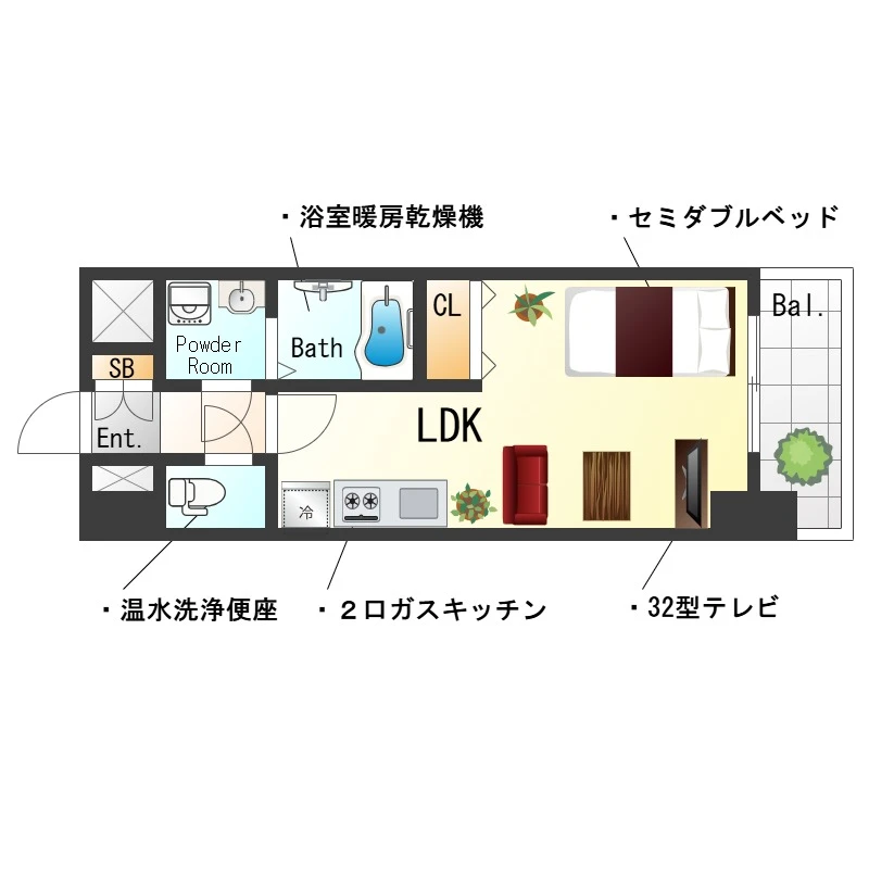 兵庫県西宮市深津町 間取図