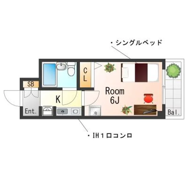 兵庫県神戸市兵庫区湊町1丁目1-22 間取図