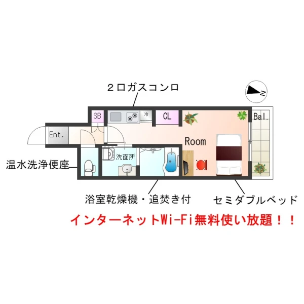 兵庫県神戸市中央区古湊通2丁目3-17 間取図