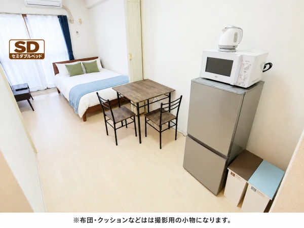 【阪神 今津  徒歩３分】Sステイ西宮今津２｜Wi-Fiレンタル可｜分譲マンション｜１DK・セミダブルベッドの物件画像