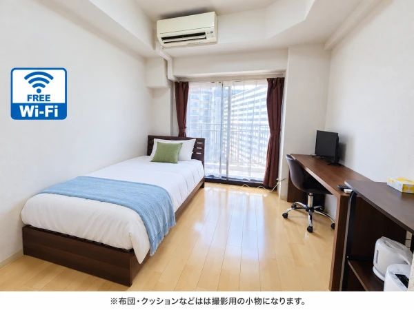 【JR神戸駅 徒歩８分】Sステイ神戸ハーバーランド前アクア｜Wi-Fi無料｜オートロック付き分譲マンション｜ペット可｜１K・シングルベッドの物件画像