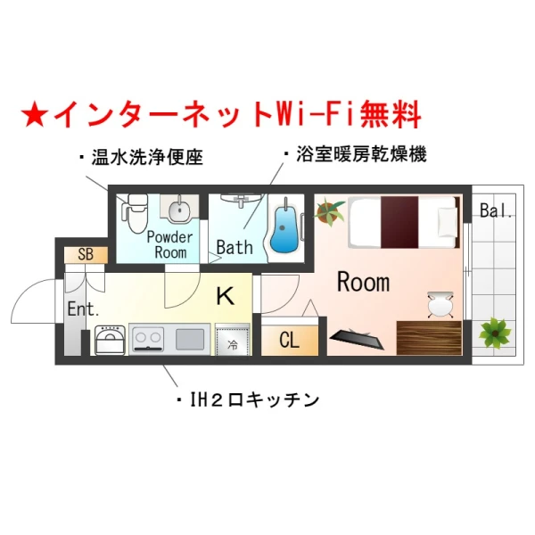 兵庫県尼崎市立花町１丁目9-7 間取図