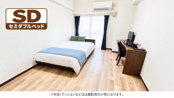 【JR姫路 徒歩10分】SステイDP姫路大手前通西｜Wi-Fiレンタル可｜オートロック｜１K・BTセパレート・セミダブルベッドの物件画像