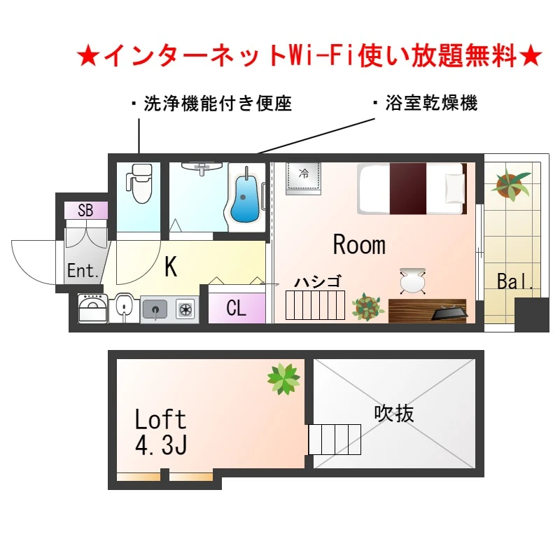 兵庫県神戸市中央区琴ノ緒町３丁目 間取図