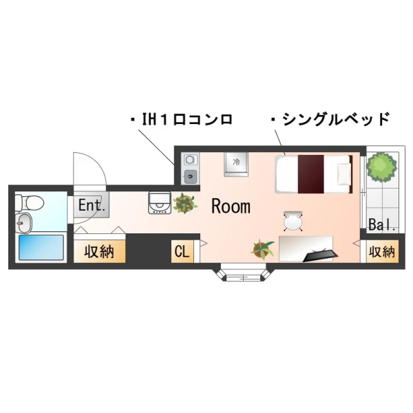 兵庫県神戸市中央区古湊通２丁目2-10 間取図