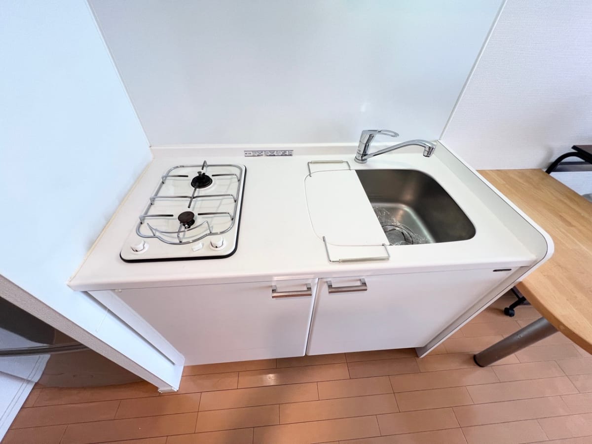 ★SステイAS神戸ハーバーサイド【禁煙ルーム・１R・Wi-Fi無料・セミダブルベッド】★独立洗面台・浴室乾燥機・温水洗浄便座・ガス2口キッチンなど設備充実★