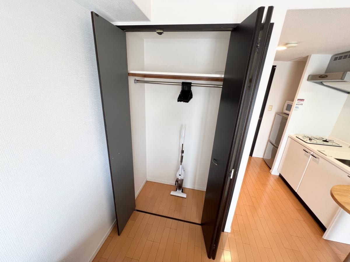 ★SステイAS神戸ハーバーサイド【禁煙ルーム・１R・Wi-Fi無料・セミダブルベッド】★独立洗面台・浴室乾燥機・温水洗浄便座・ガス2口キッチンなど設備充実★